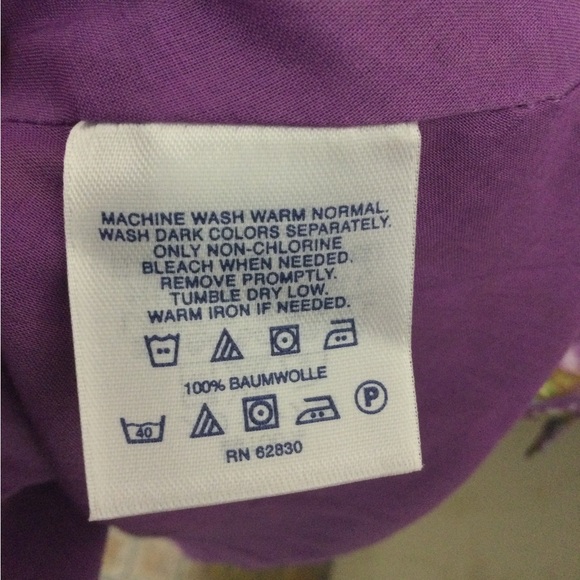 Lands' End 18 Purple Floral Midi Dress w/pockets - Picture 5 of 8